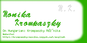 monika krompaszky business card